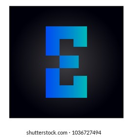 logo letter e