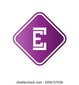 logo letter e