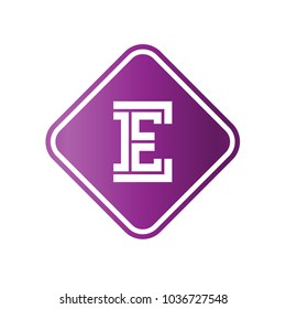 logo letter e