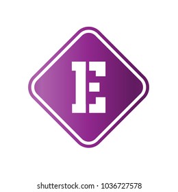 logo letter e