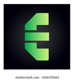 logo letter e