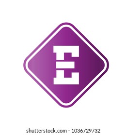 logo letter e