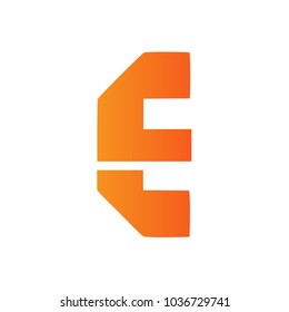 logo letter e