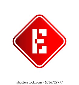 logo letter e