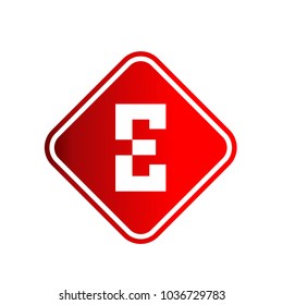 logo letter e