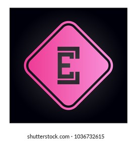 logo letter e