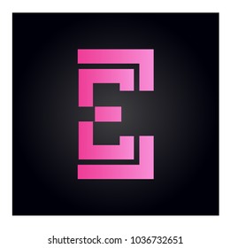 logo letter e
