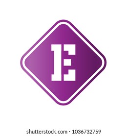 logo letter e