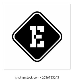 logo letter e