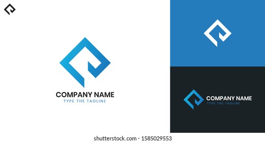 Logo letter E - All elements on this template are editable with vector software.