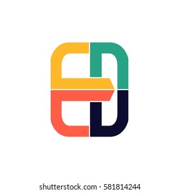 Logo Letter E And D