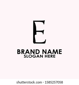 logo letter e knief modern vector design