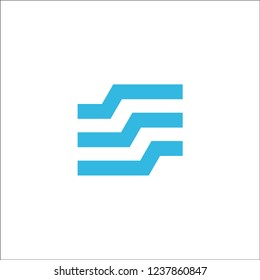 logo letter e original