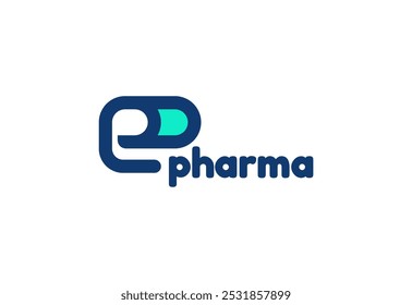 Logo letter E with symbol medical plus, Creative template for hospital and healthcare.