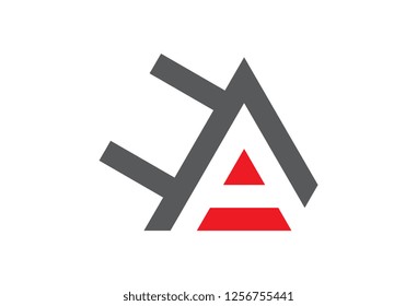 logo letter a electricity