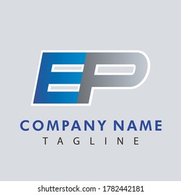 logo letter ep vector design. initial logo. company logo ep