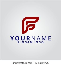 Logo Letter F Stock Vector (Royalty Free) 1240311295 | Shutterstock