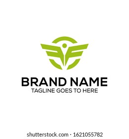Logo letter F abstrac - vector