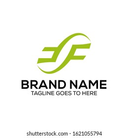 Logo letter F abstrac - vector
