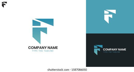Logo Letter F - All elements on this template are editable with vector software.