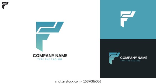Logo Letter F - All elements on this template are editable with vector software.