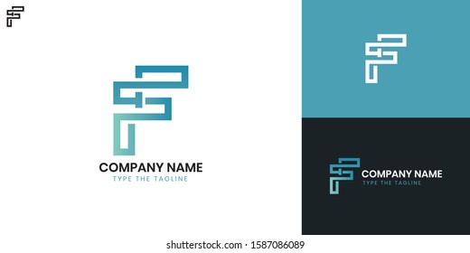 Logo Letter F - All elements on this template are editable with vector software.