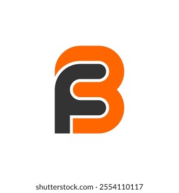 logo letter f and b fb icon vector design