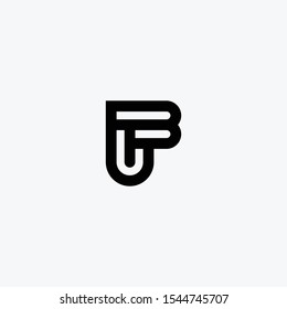 logo letter f unique monogram, modern concept letter f with line.