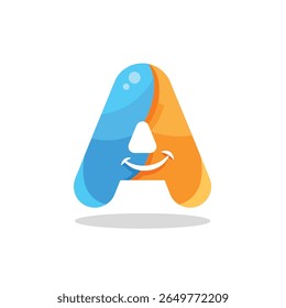 Logotipo para a Letra A com vibe amigável 