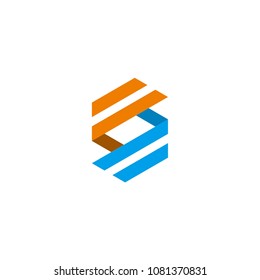 logo letter "FS", vector eps 10