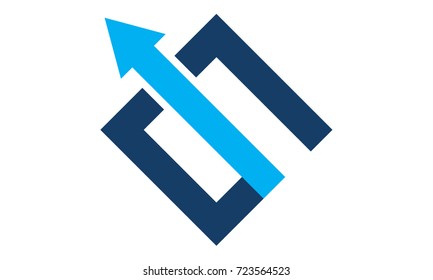Logo Letter G Arrow Up 