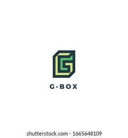 Logotipo de letra G, Concepto inicial G + Icono de caja.