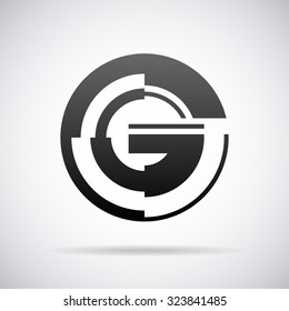Logo for letter G. Design template