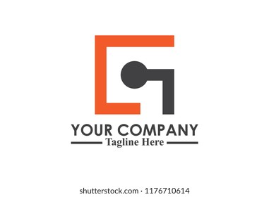 logo letter g flat square