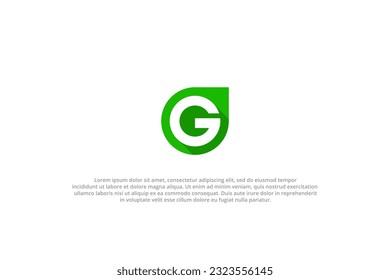logo letter g leaf green nature