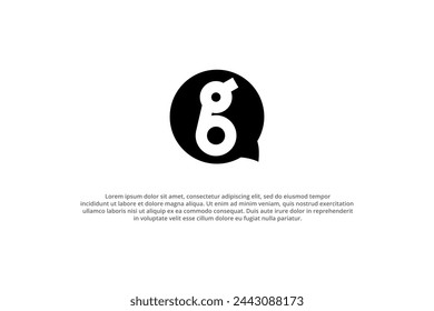 logo letter g talk chat message