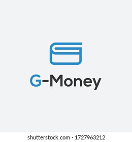 logo letter G wallet. money logo