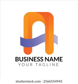 a logo a letter gradient logo