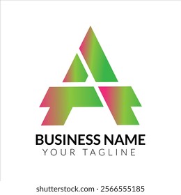 a logo a letter gradient logo
