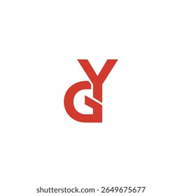 Letra de Logotipo GY Simples Moderna