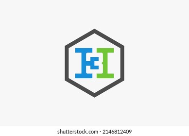 Logo Letter H and 3 simple	