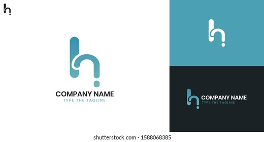 Logo letter H - All elements on this template are editable with vector software.