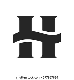 Logo for letter H. Design concept