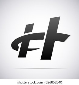 Logo for letter H. Design template