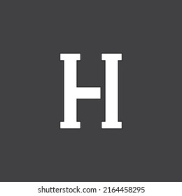 Logo with the letter H i Free Vector