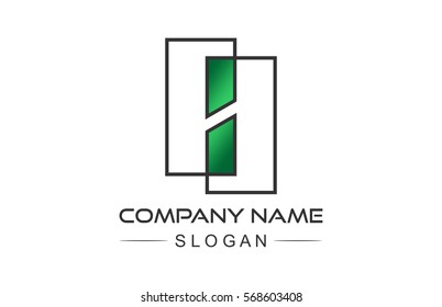 logo letter h square line geometric