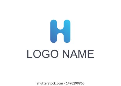 logo letter H vector icon
