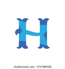 logo letter H and White Background