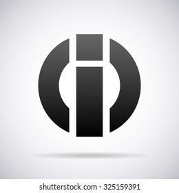 Logo or letter I.
