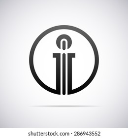 Logo for letter i. Design template